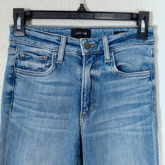 Joe’s Jeans The Charlie High Rise Skinny Crop Size 24 Distressed Denim - Picture 4 of 11